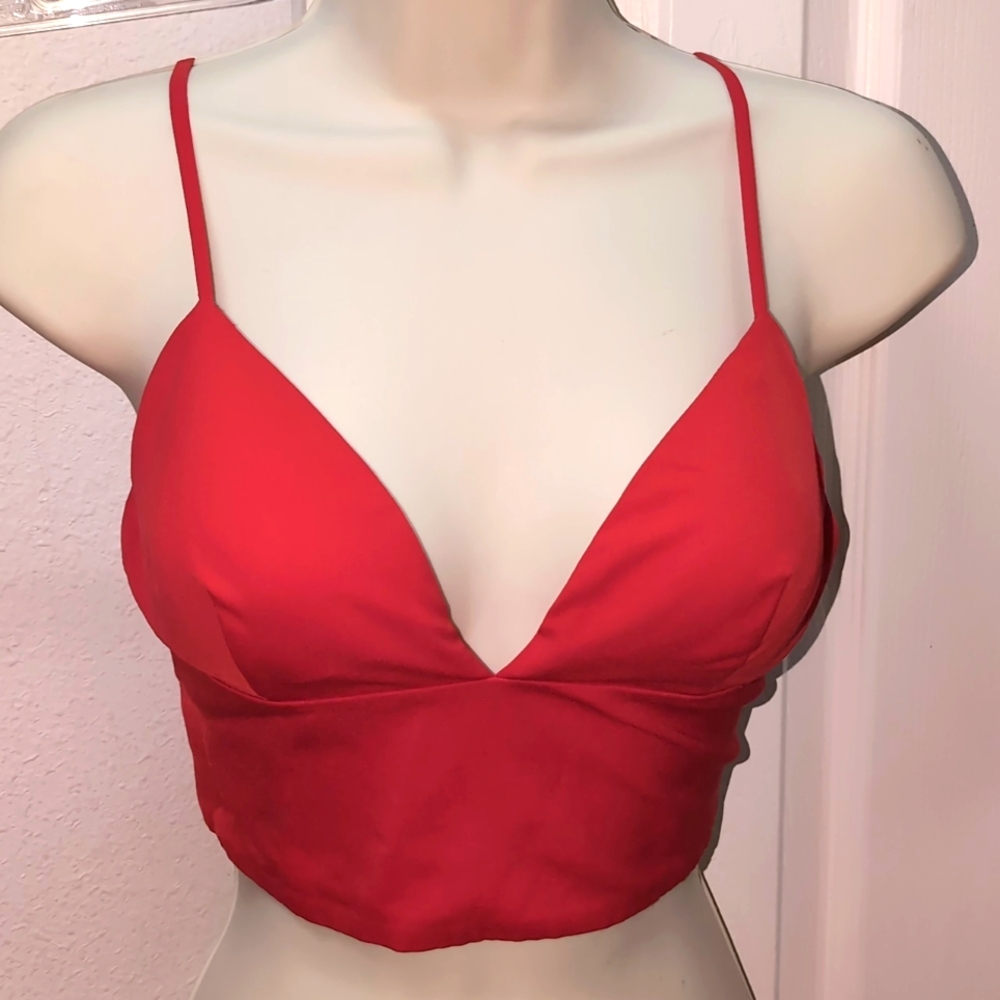 Bebe Red Women's bralette top